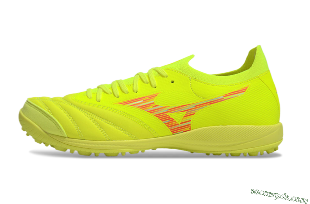 Mizuno Morelia Neo Sala M8 TF Low-Tops Football Shoes - Yellow/Red 2