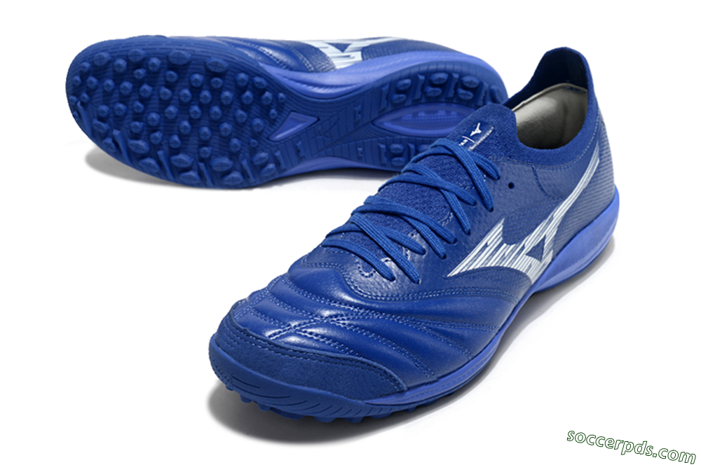 Mizuno Morelia Neo Sala M8 TF Low-Tops Football Shoes - Blue/White 3