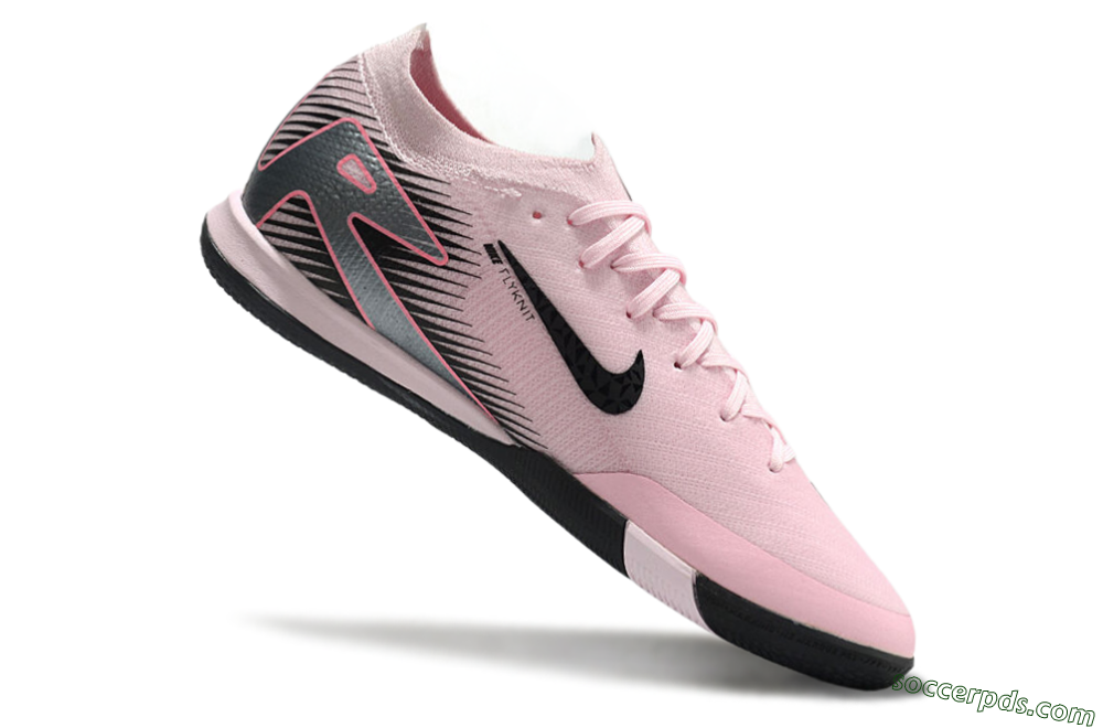 Nike Air Zoom Mercurial Vapor 16 Elite IC Low-Tops Football Shoes - Pink/Silver/Red 4