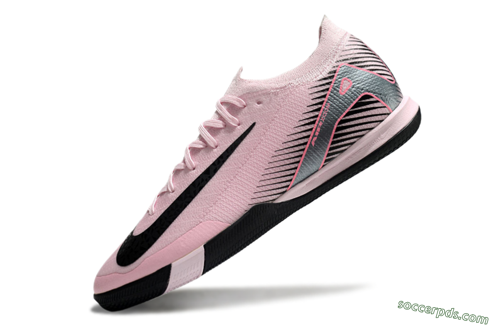Nike Air Zoom Mercurial Vapor 16 Elite IC Low-Tops Football Shoes - Pink/Silver/Red 5