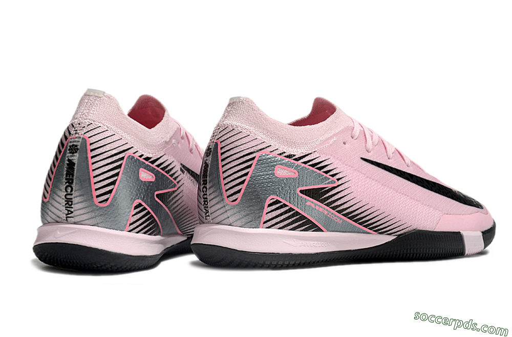 Nike Air Zoom Mercurial Vapor 16 Elite IC Low-Tops Football Shoes - Pink/Silver/Red 6