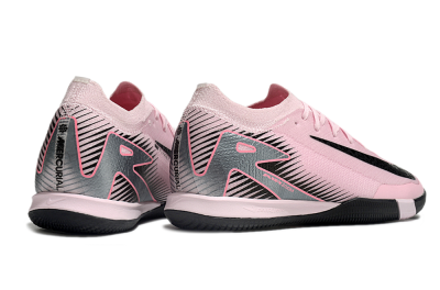 Nike Air Zoom Mercurial Vapor 16 Elite IC Low-Tops Football Shoes - Pink/Silver/Red