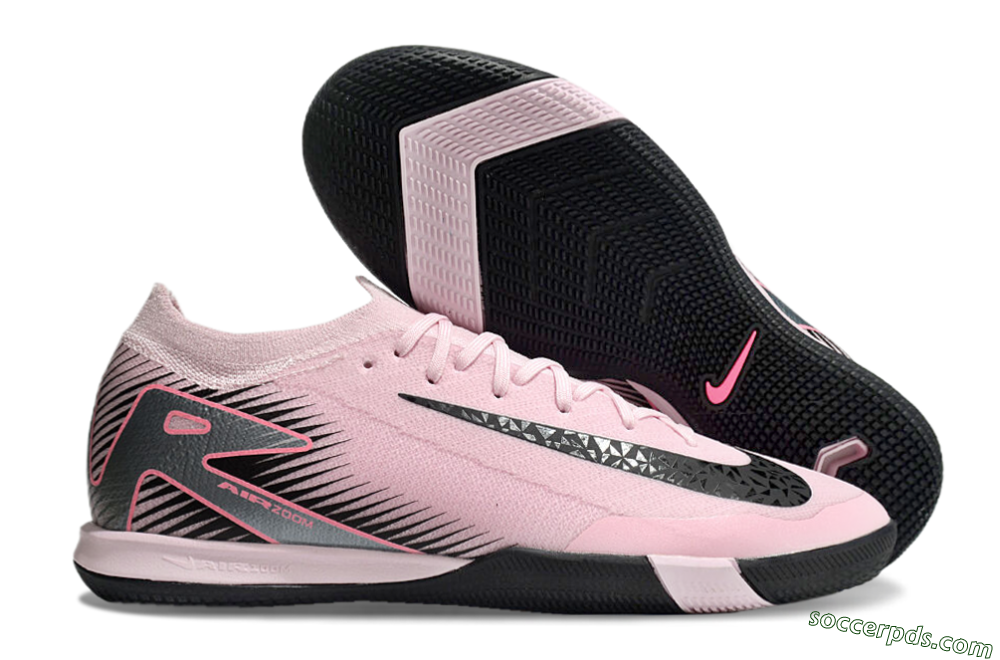 Nike Air Zoom Mercurial Vapor 16 Elite IC Low-Tops Football Shoes - Pink/Silver/Red 1