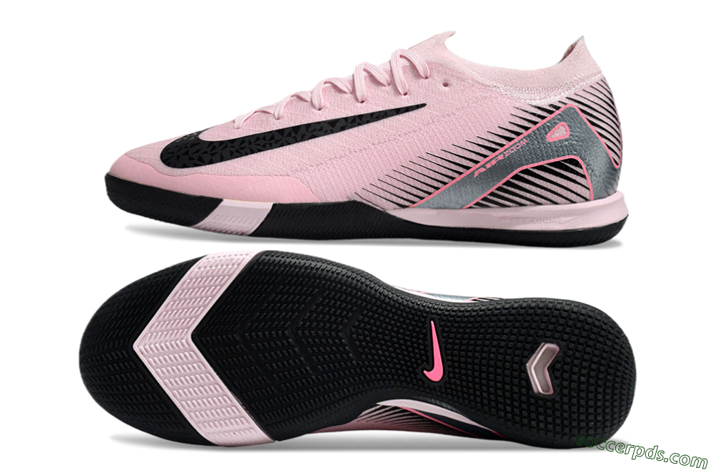 Nike Air Zoom Mercurial Vapor 16 Elite IC Low-Tops Football Shoes - Pink/Silver/Red 0