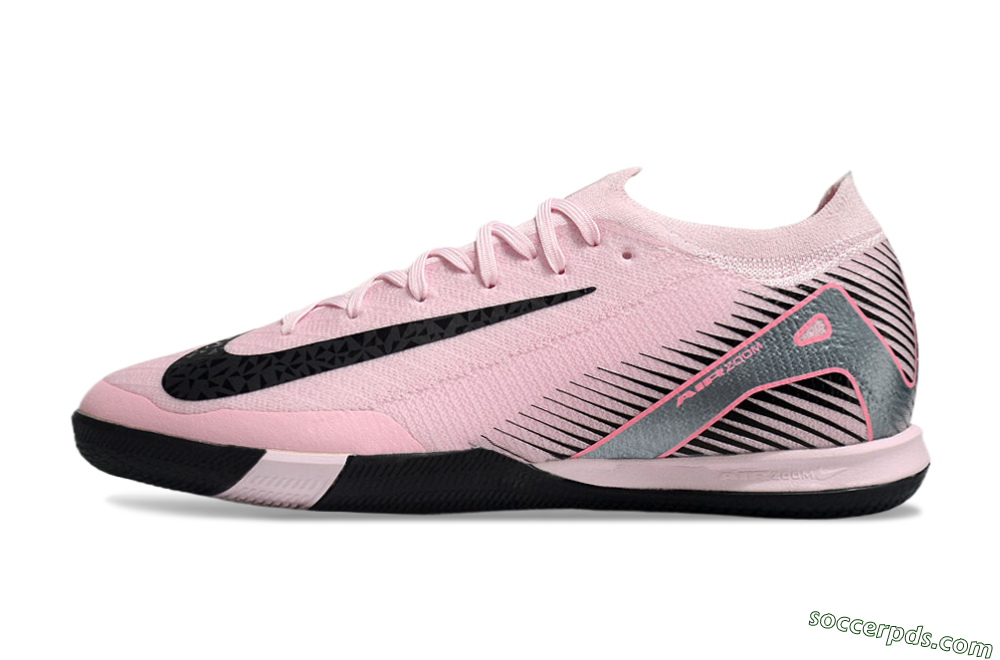 Nike Air Zoom Mercurial Vapor 16 Elite IC Low-Tops Football Shoes - Pink/Silver/Red 2