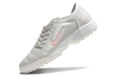 Nike Total 90 II TF Low-Tops Football Shoes - Silver/Pink/White