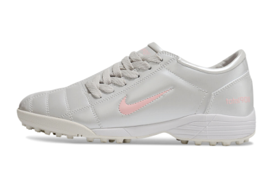 Nike Total 90 II TF Low-Tops Football Shoes - Silver/Pink/White