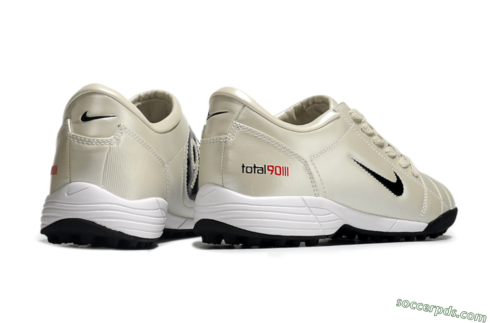 Nike Total 90 II TF Low-Tops Football Shoes - Beige/Black/Red 6
