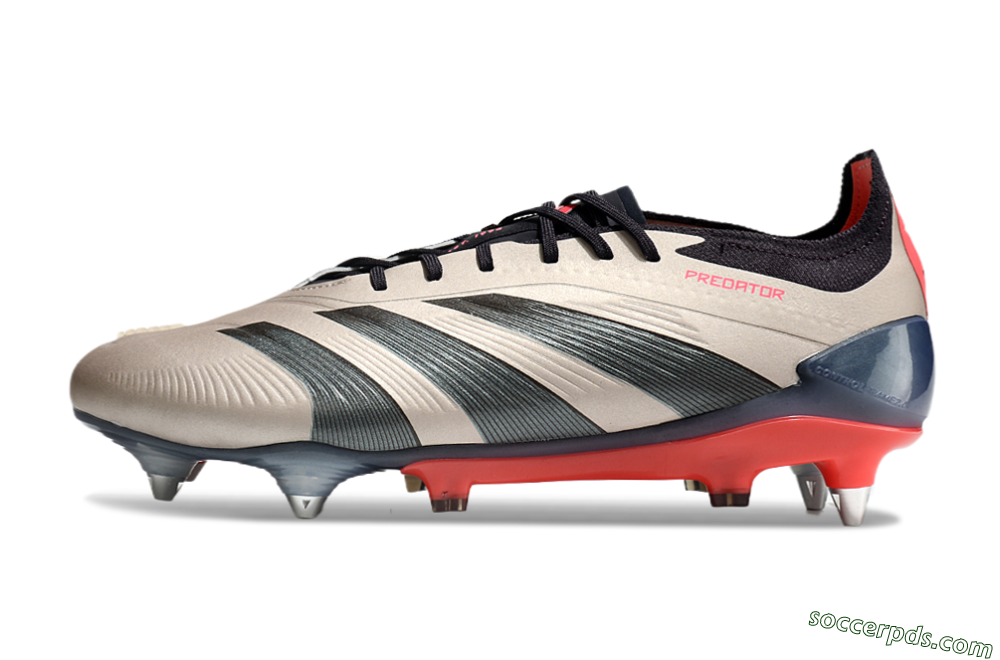 Adidas Predator 24 Elite SG Low-Tops Football Boots - Gold/Blue/Red 2