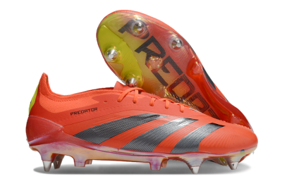 Adidas Predator 24 Elite SG Low-Tops Football Boots - Red/Black/Yellow