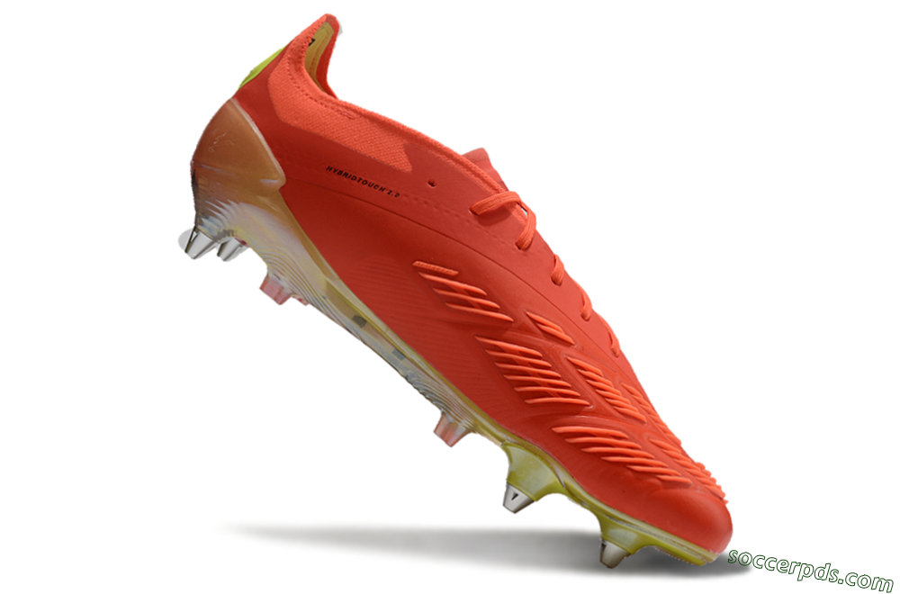 Adidas Predator 24 Elite SG Low-Tops Football Boots - Red/Black/Yellow 4