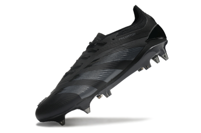 Adidas Predator 24 Elite SG Low-Tops Football Boots - Black/Silver/Gold