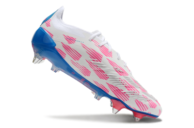 Adidas Predator 24 Elite SG Low-Tops Football Boots - White/Pink/Blue