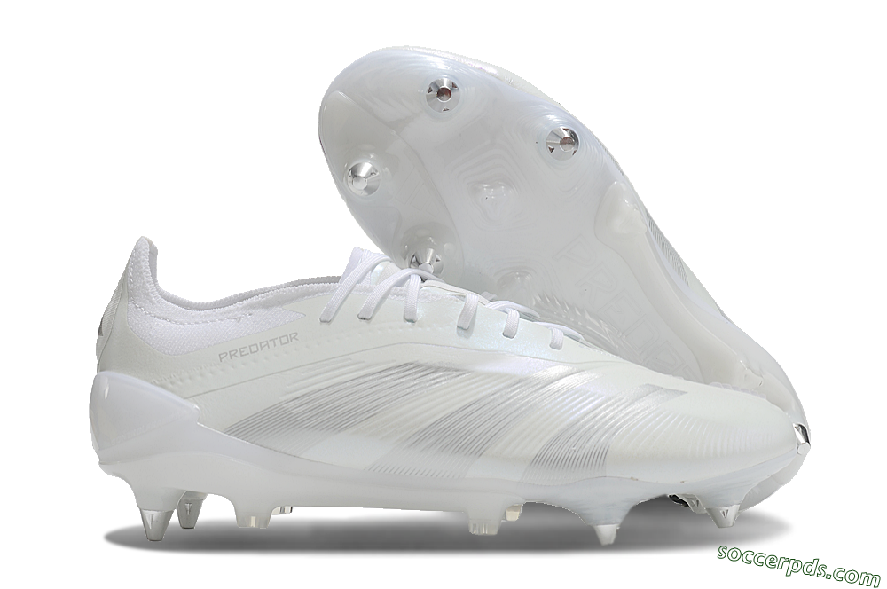 Adidas Predator 24 Elite SG Low-Tops Football Boots - Beige/White/Silver 1