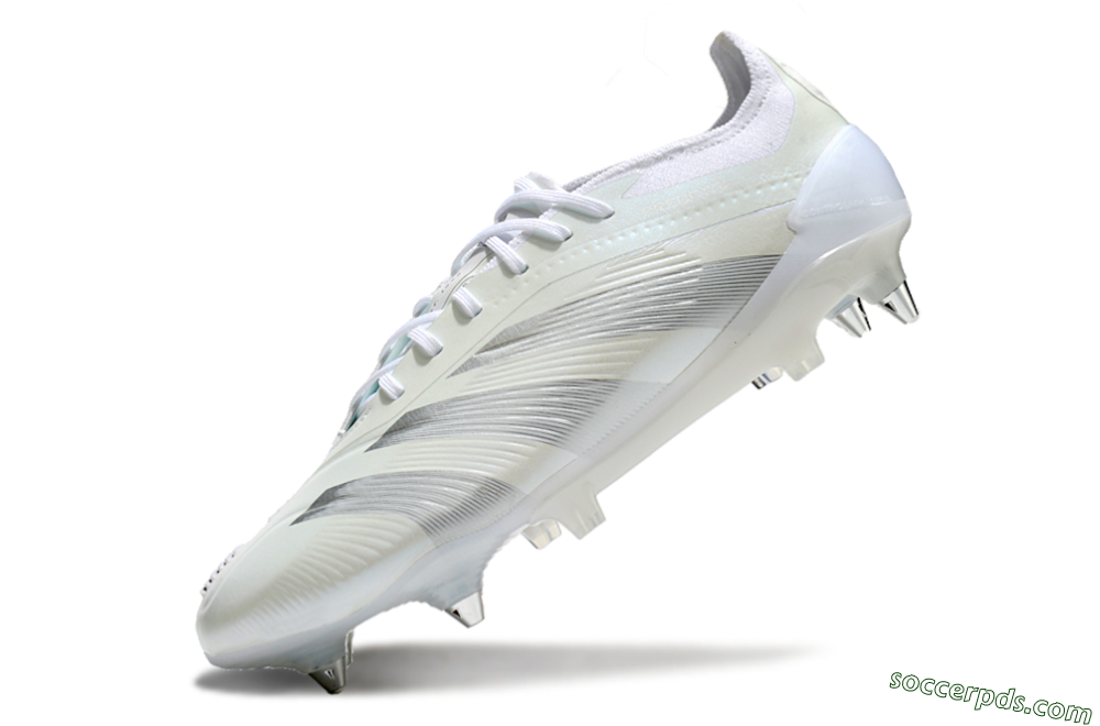 Adidas Predator 24 Elite SG Low-Tops Football Boots - Beige/White/Silver 5