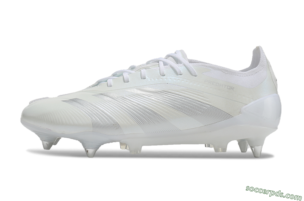 Adidas Predator 24 Elite SG Low-Tops Football Boots - Beige/White/Silver 2