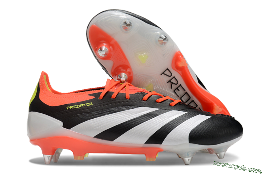 Adidas Predator 24 Elite SG Low-Tops Football Boots - Black/White/Red 1