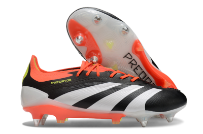 Adidas Predator 24 Elite SG Low-Tops Football Boots - Black/White/Red