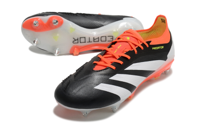 Adidas Predator 24 Elite SG Low-Tops Football Boots - Black/White/Red
