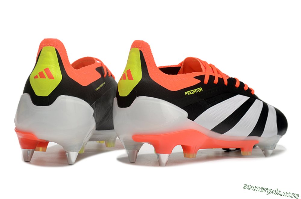 Adidas Predator 24 Elite SG Low-Tops Football Boots - Black/White/Red 6
