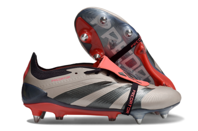 Adidas Predator Elite Foldover Tongue SG Low-Tops Football Boots - Gold/Blue/Red