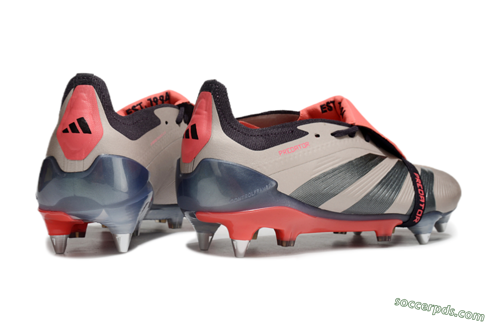 Adidas Predator Elite Foldover Tongue SG Low-Tops Football Boots - Gold/Blue/Red 6