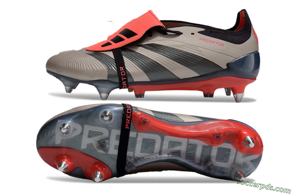Adidas Predator Elite Foldover Tongue SG Low-Tops Football Boots - Gold/Blue/Red 0