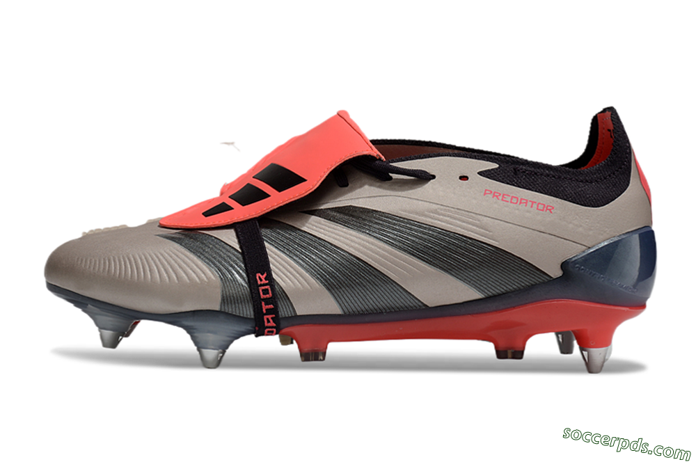 Adidas Predator Elite Foldover Tongue SG Low-Tops Football Boots - Gold/Blue/Red 2