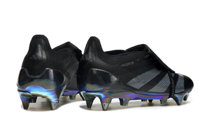Adidas Predator Elite Foldover Tongue SG Low-Tops Football Boots - Black/Silver/Gold