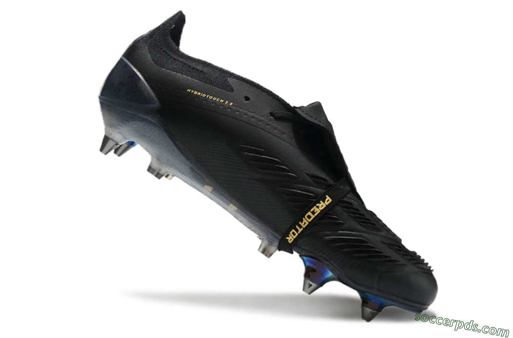 Adidas Predator Elite Foldover Tongue SG Low-Tops Football Boots - Black/Silver/Gold 4