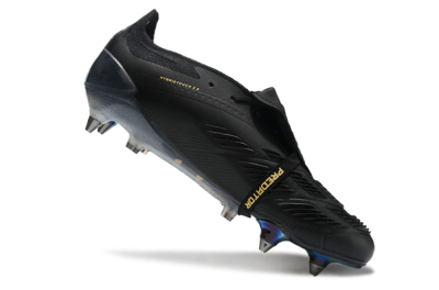 Adidas Predator Elite Foldover Tongue SG Low-Tops Football Boots - Black/Silver/Gold
