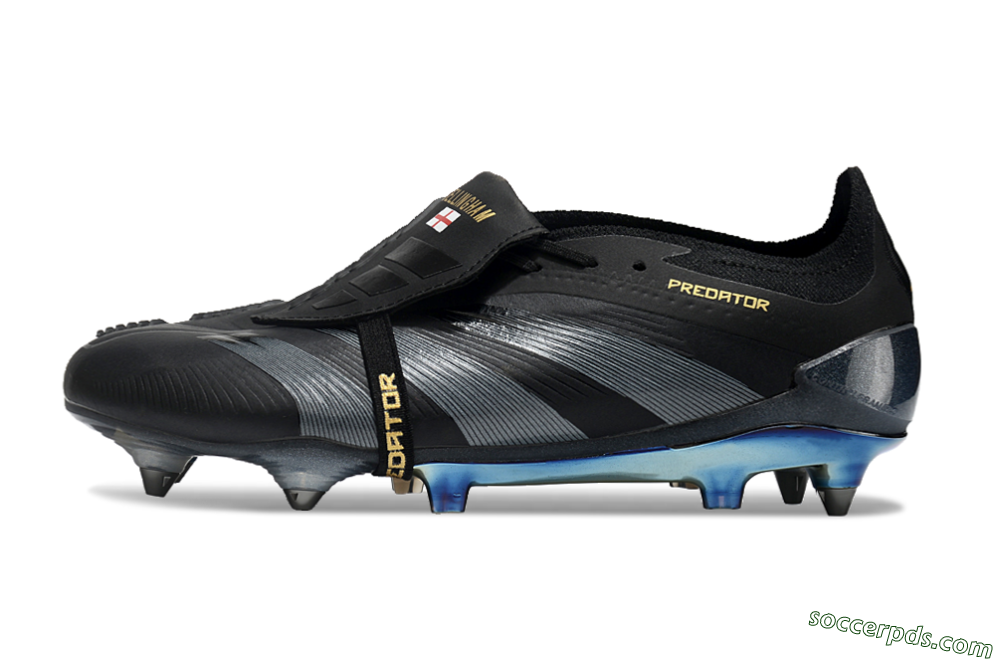 Adidas Predator Elite Foldover Tongue SG Low-Tops Football Boots - Black/Silver/Gold 2