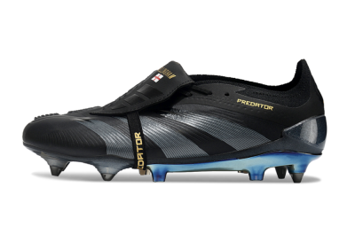 Adidas Predator Elite Foldover Tongue SG Low-Tops Football Boots - Black/Silver/Gold