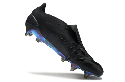 Adidas Predator Elite Foldover Tongue SG Low-Tops Football Boots - Black/Silver/Gold