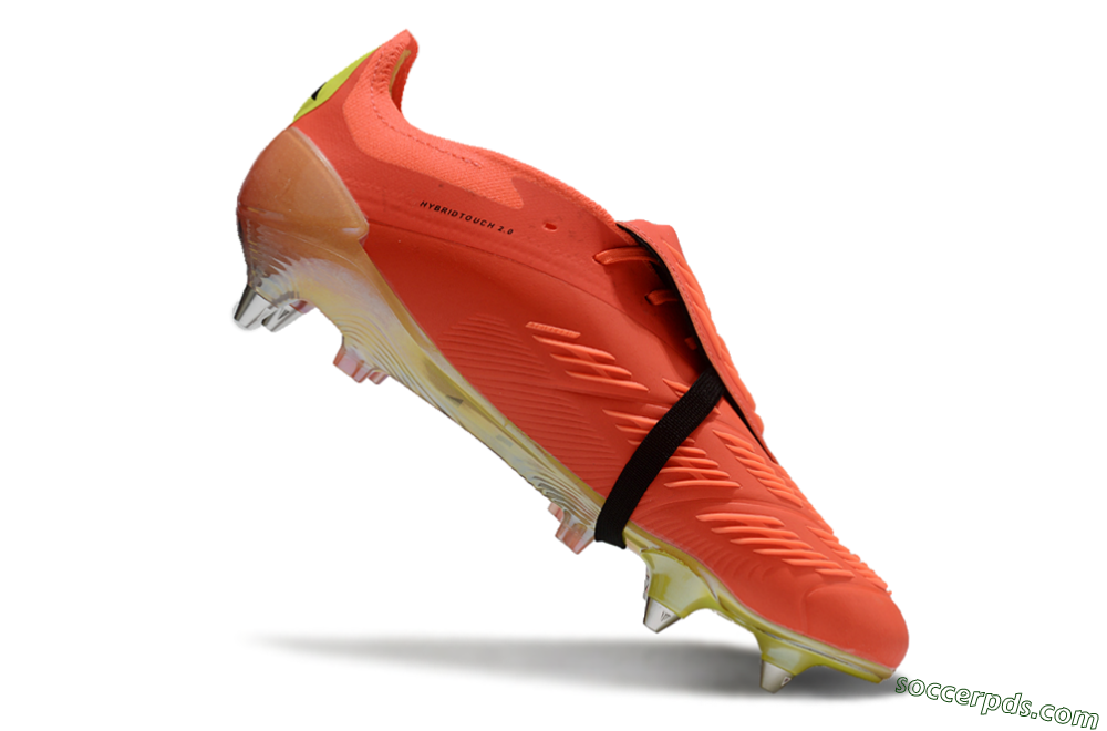 Adidas Predator Elite Foldover Tongue SG Low-Tops Football Boots - Red/Black/Yellow 4