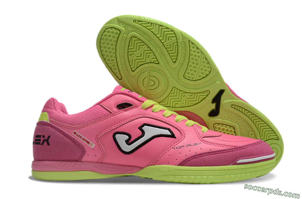 Joma Top Flex IC Low-Tops Football Shoes - Pink/White/Yellow 1