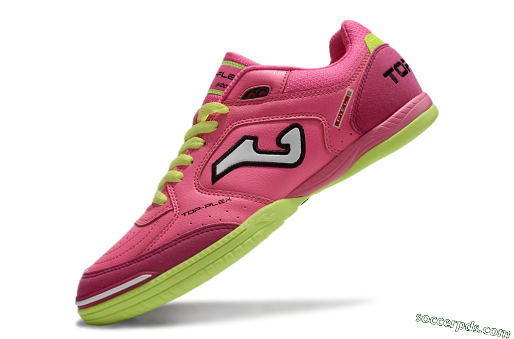 Joma Top Flex IC Low-Tops Football Shoes - Pink/White/Yellow 5