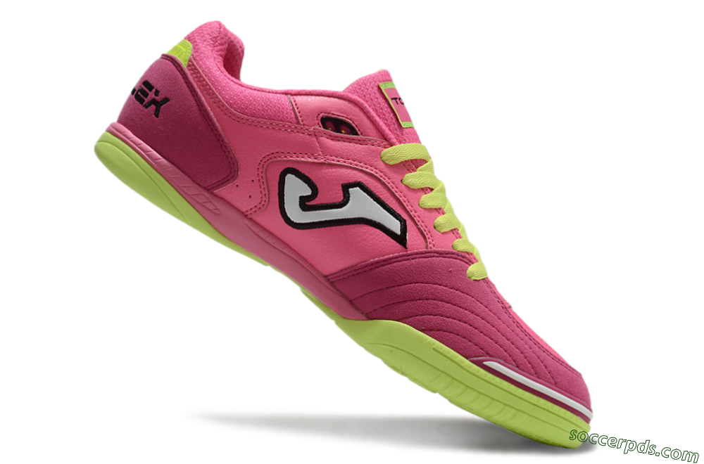 Joma Top Flex IC Low-Tops Football Shoes - Pink/White/Yellow 4