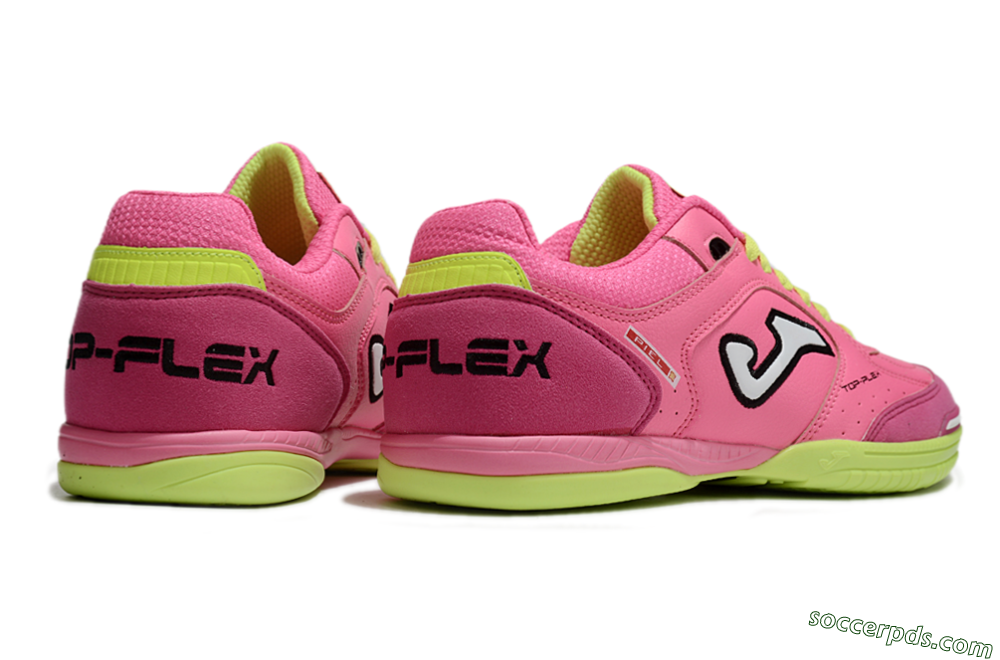 Joma Top Flex IC Low-Tops Football Shoes - Pink/White/Yellow 6