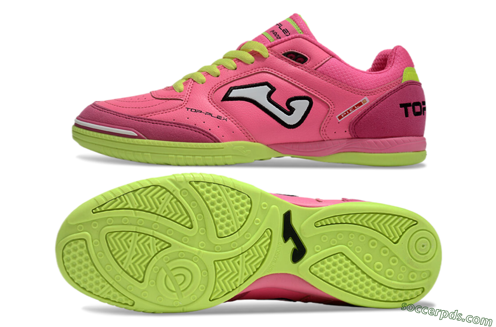 Joma Top Flex IC Low-Tops Football Shoes - Pink/White/Yellow 0