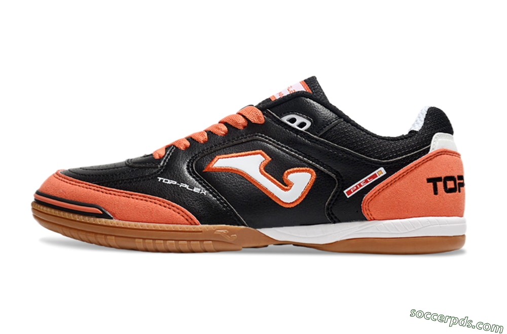 Joma Top Flex IC Low-Tops Football Shoes - Black/White/Red 2