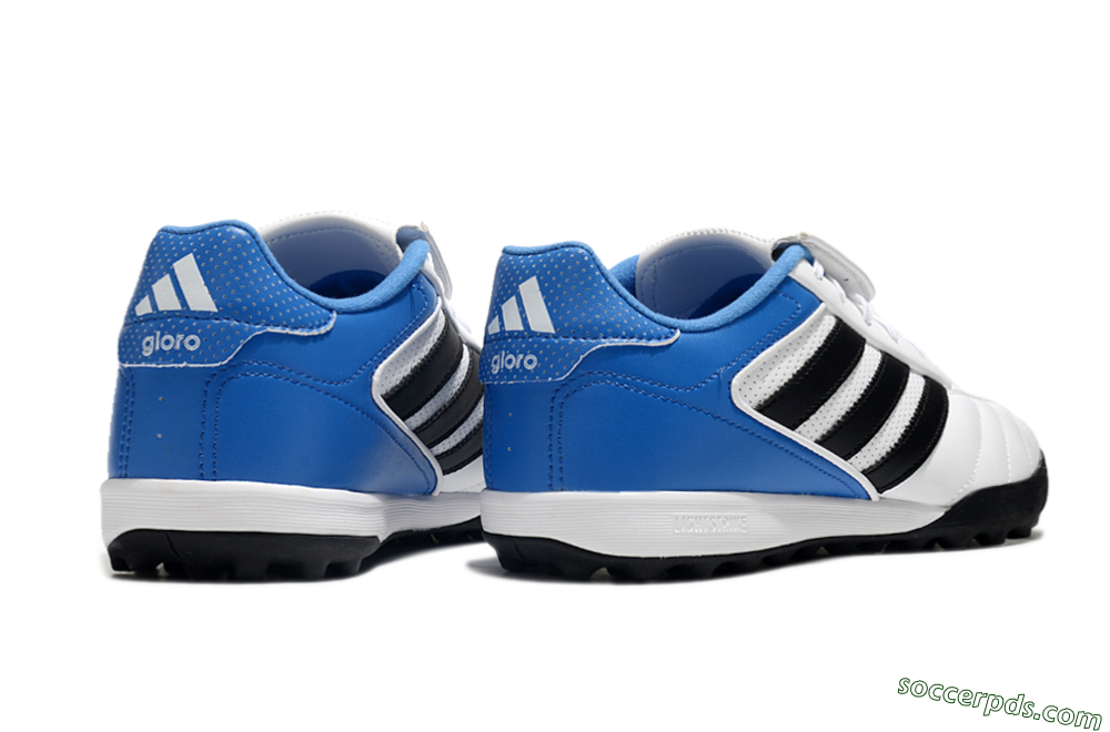 Adidas Copa Gloro 2 TF Low-Tops Football Shoes - White/Black/Blue 6