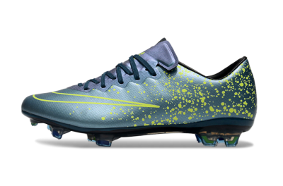 Nike Mercurial Vapor 10 FG Low-Tops Football Boots - Jade/Yellow/Black