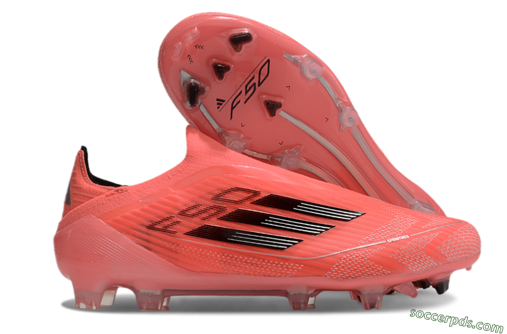 Adidas F50 Elite Laceless FG Low-Tops Football Boots - Red/Black 1