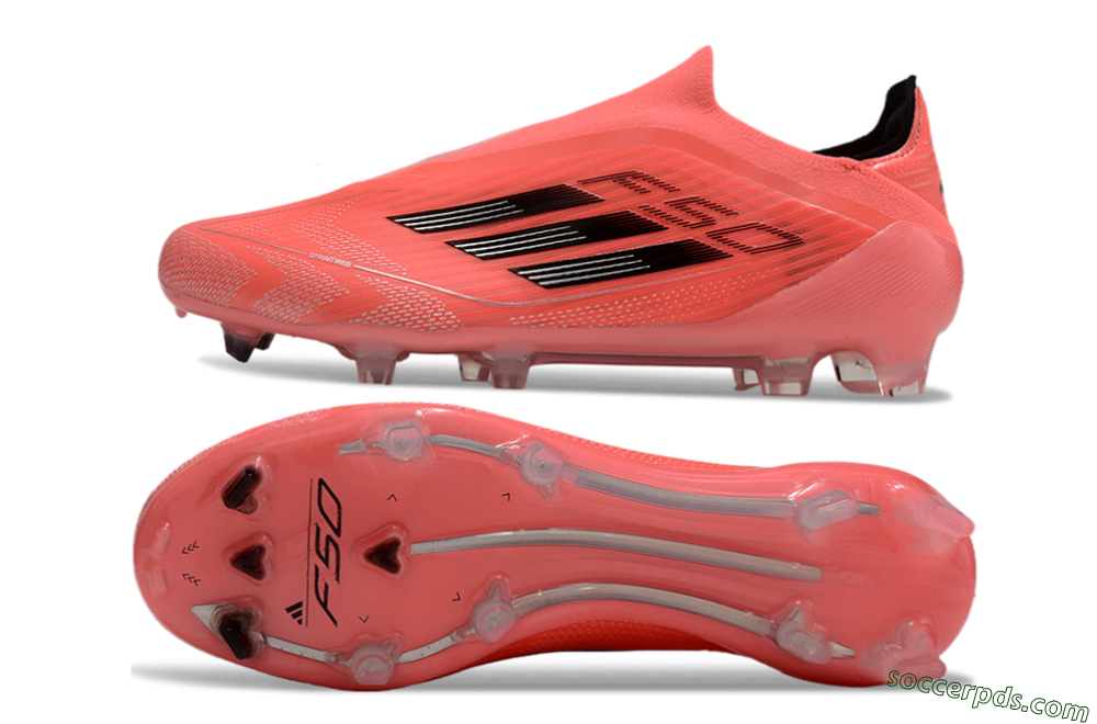 Adidas F50 Elite Laceless FG Low-Tops Football Boots - Red/Black 0