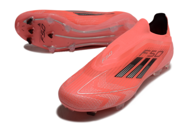 Adidas F50 Elite Laceless FG Low-Tops Football Boots - Red/Black