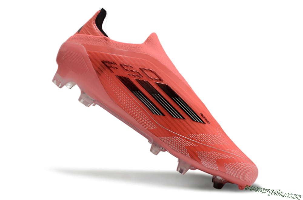 Adidas F50 Elite Laceless FG Low-Tops Football Boots - Red/Black 4