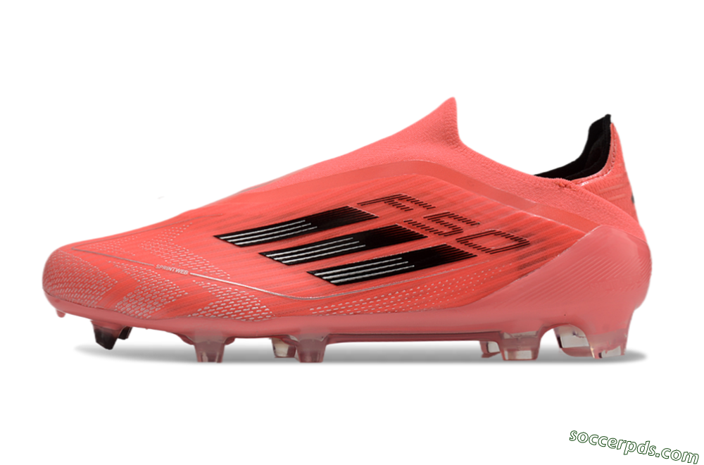 Adidas F50 Elite Laceless FG Low-Tops Football Boots - Red/Black 2