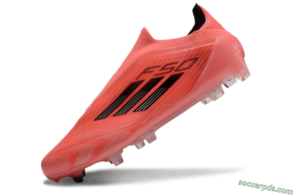 Adidas F50 Elite Laceless FG Low-Tops Football Boots - Red/Black 5