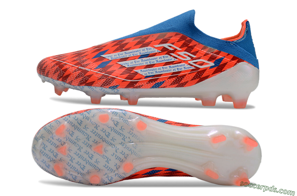 Adidas F50 Elite Laceless FG Low-Tops Football Boots - Red/White/Blue 0